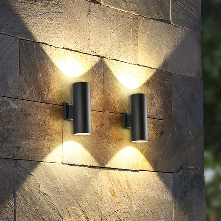 Black Aluminum Outdoor Wall Lamp Kalsten