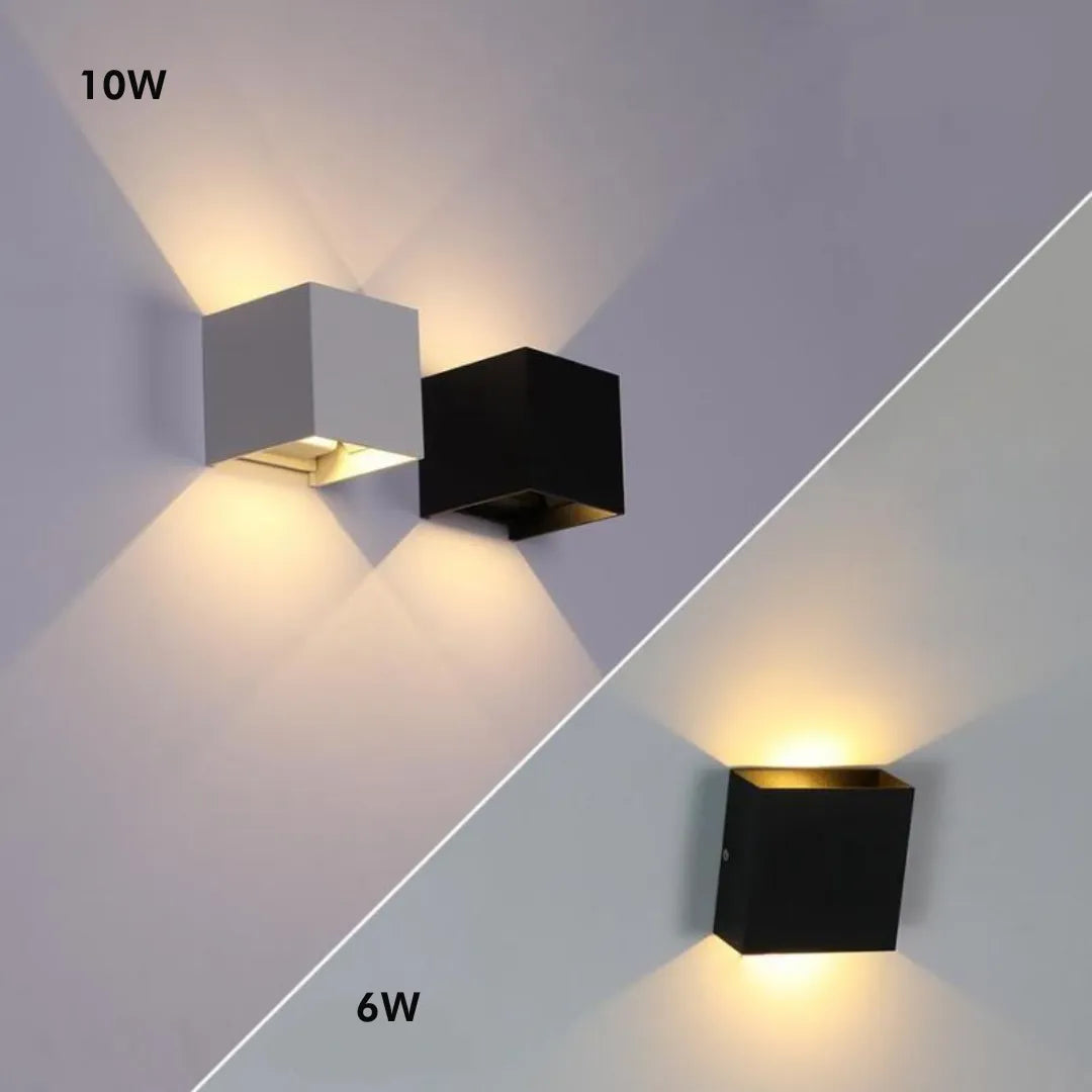 Black Aluminum Outdoor LED Wall Fixture Kalsten