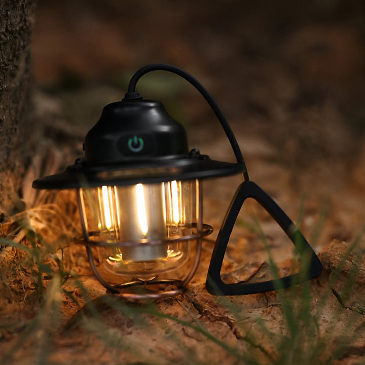 Round LED Waterproof USB Rechargeable Retro Outdoor Light Camping Lamp | Kalsten