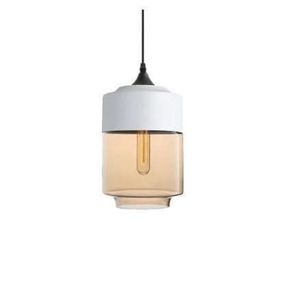 Kalsten | Hand-Blown Glass & Wood Pendant Light Adjustable