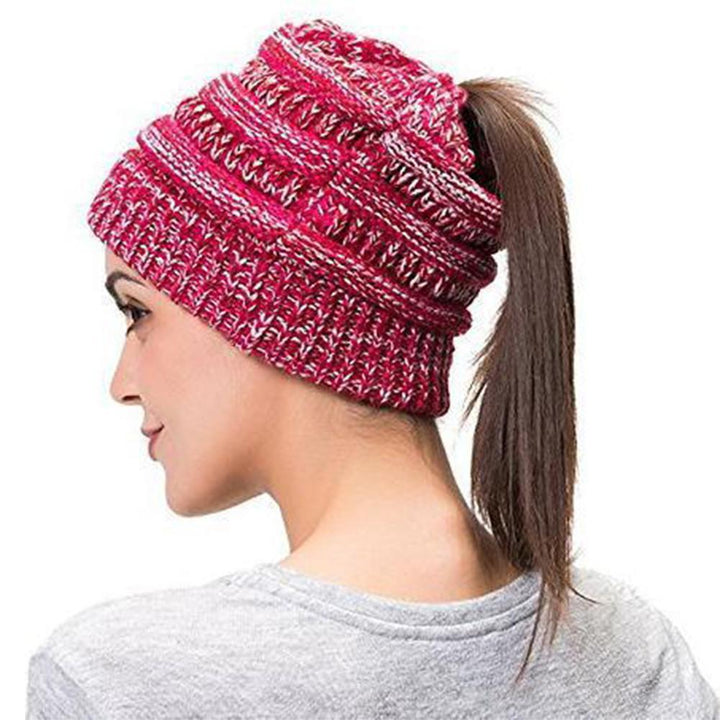 Knit Ponytail Beanie | Kalsten