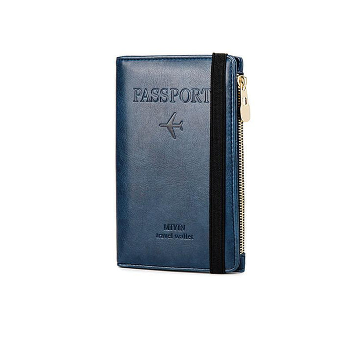 Men's Leather Passport Wallet with RFID Blocking | Kalsten