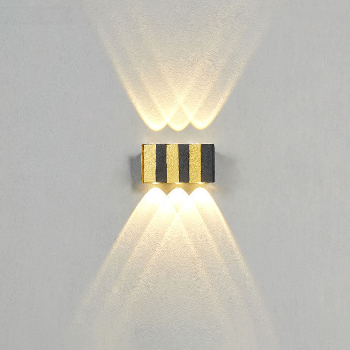 Modern Light Luxury Golden Aluminium Outdoor Waterproof Terrace LED Wall Light Lamp | Kalsten