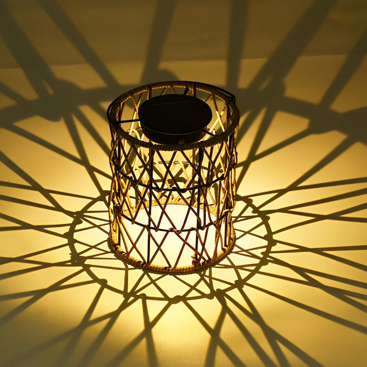 Rattan Lantern Waterproof Creative Modern Solar Garden Lights Lawn Lamp | Kalsten