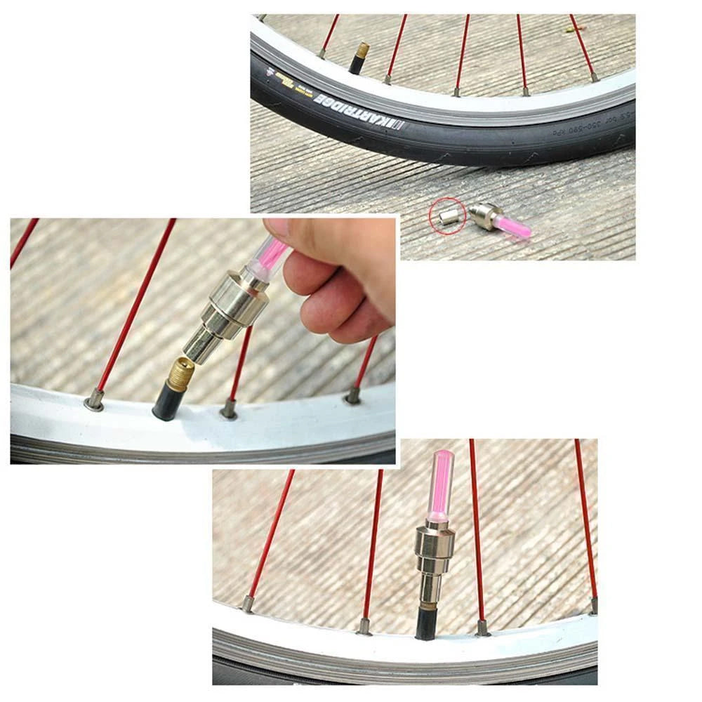 LED Light Valve Cap for Bicycle Wheel | Kalsten