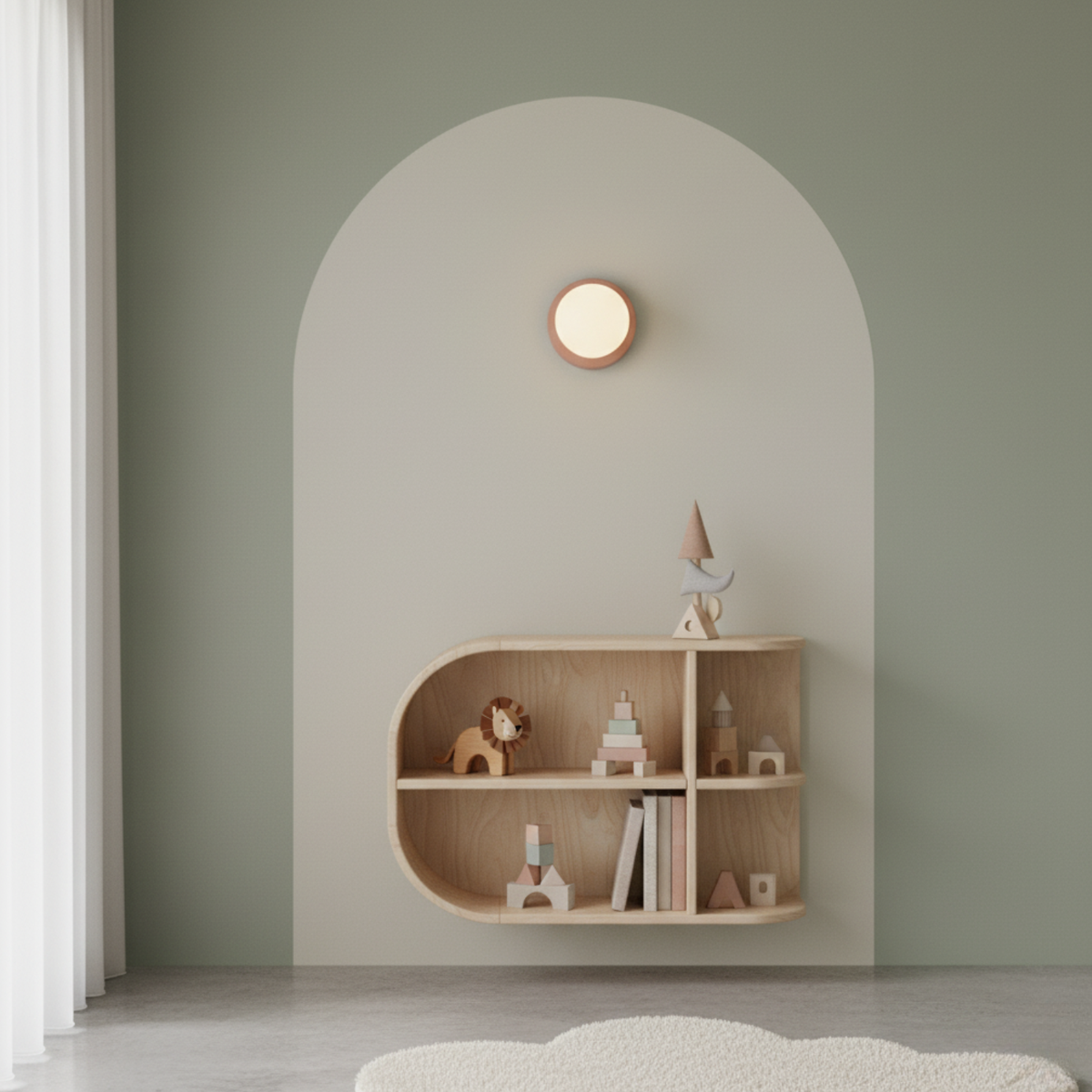 Round Frosted Glass Globe Ceiling Sconce
