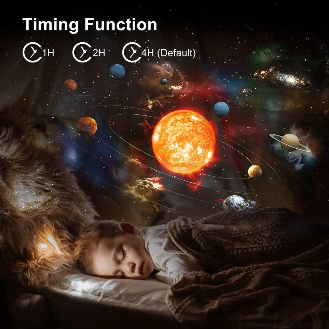 Planetarium Galaxy Projector - 360° rotation for full-room coverage Kalsten