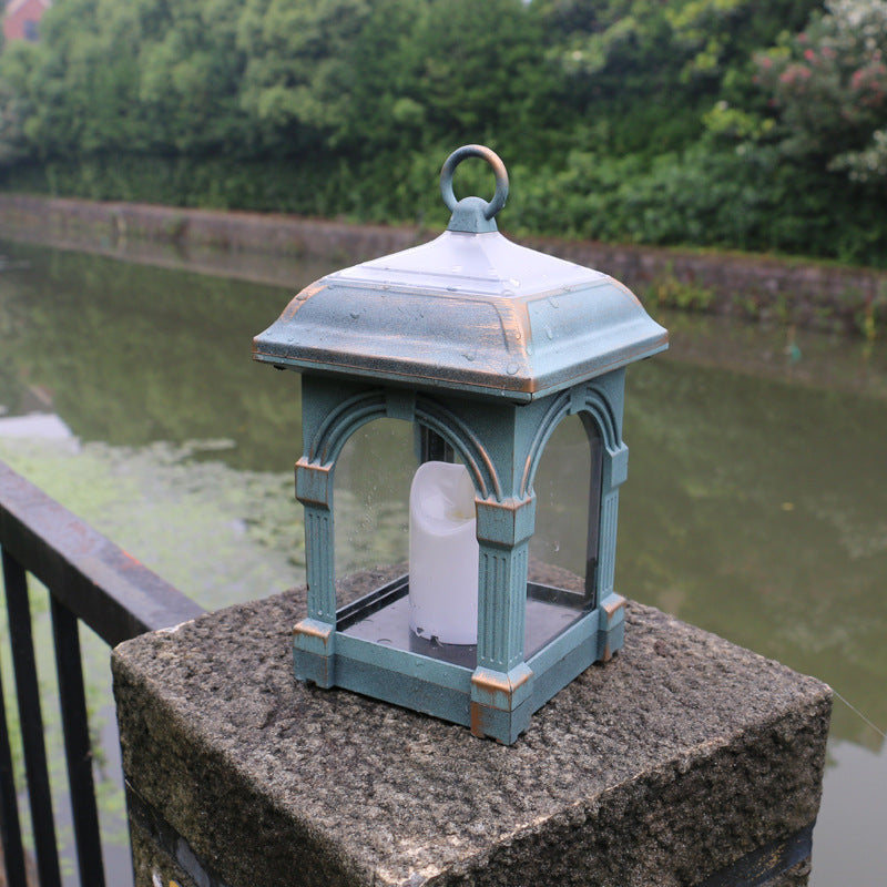 Traditional European Solar Waterproof House Cubic Plastic LED Landscape Lighting Outdoor Light For Garden | Kalsten