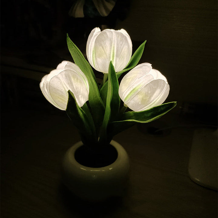 LED Tulip Nightstand Lamp Flower Table Lamp | Kalsten