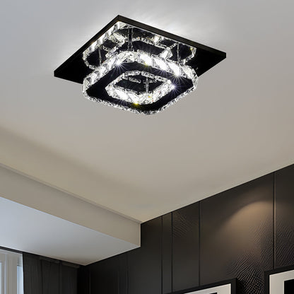 Skanto | Modern Crystal LED Flush Mount Ceiling Light