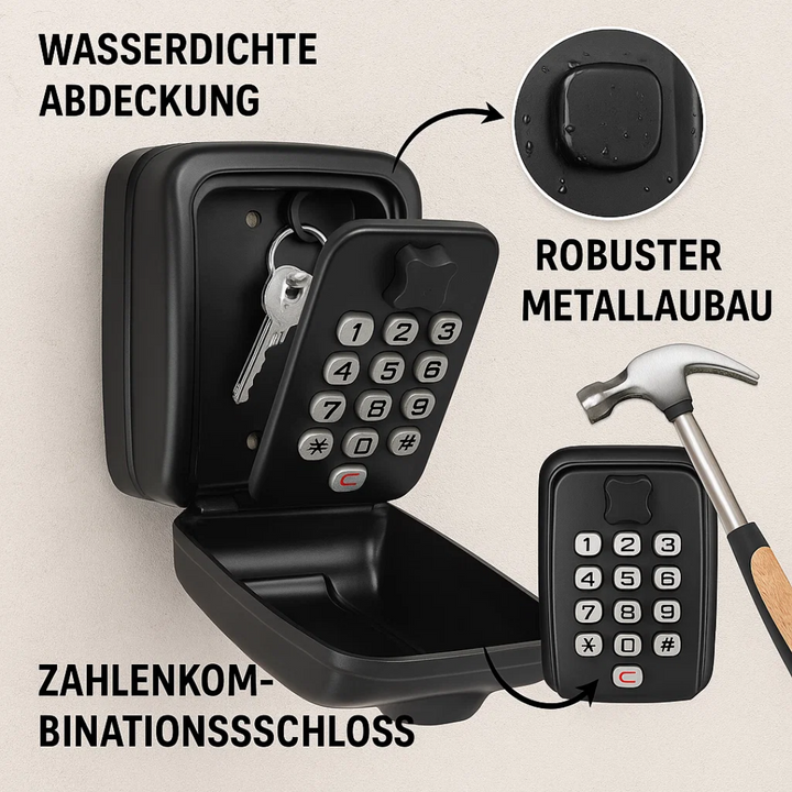 KeyGuard Outdoor Safe – Weather-Resistant Wall-Mounted Key Box | Kalsten