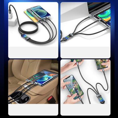 Super fast charging 3-in-1 data cable