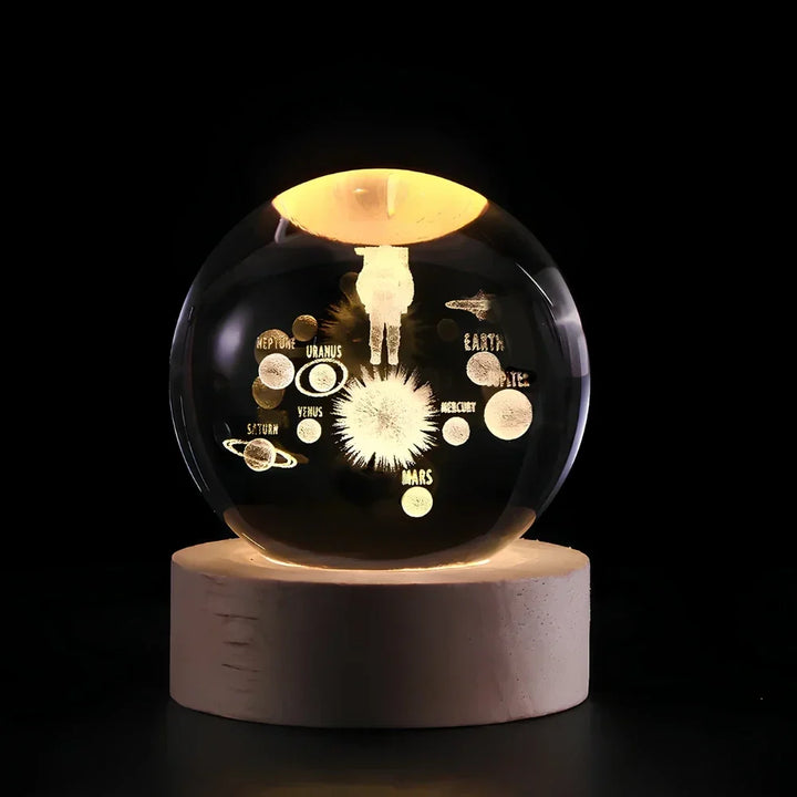 3D Crystal Ball LED Night Light Kalsten