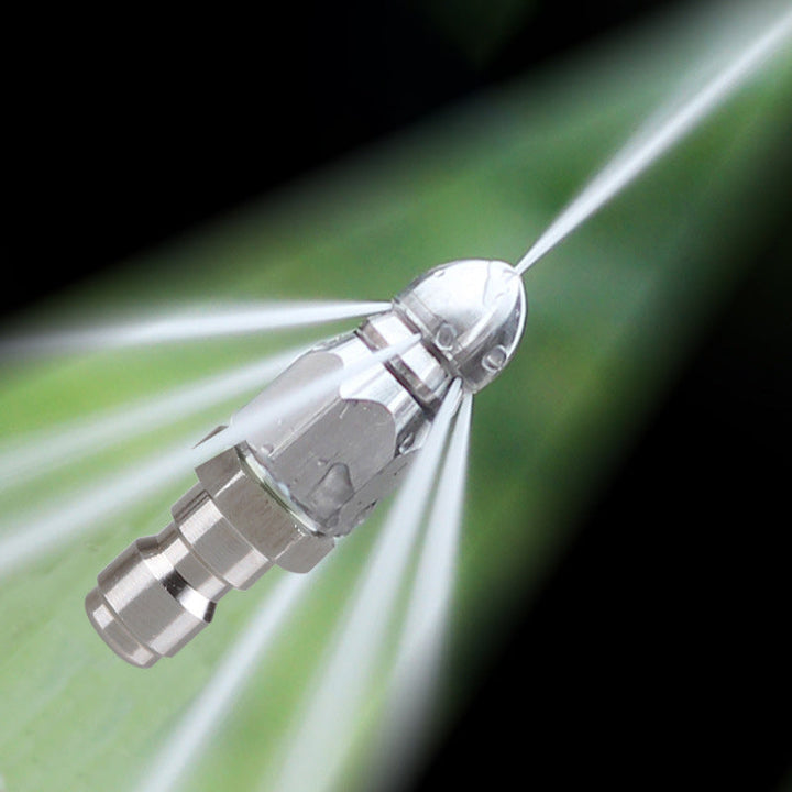 High pressure nozzle made of stainless steel for unclogging wastewater pipes | Kalsten
