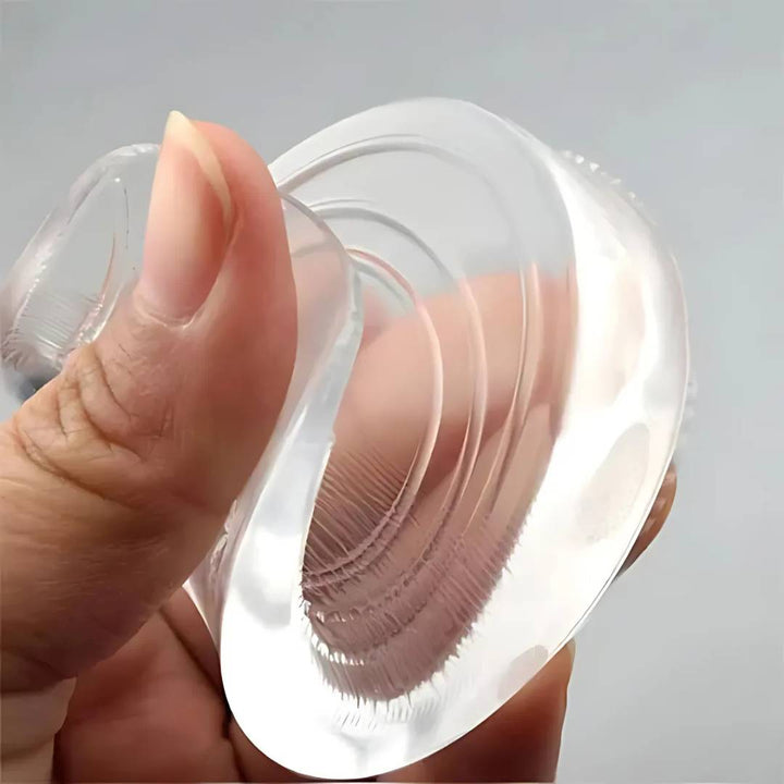 LiftComfort Silicone Gel Heel Lifting Inserts | Height Increase - Pain Relief for Plantar Fasciitis - Shock Absorption - Better Posture Kalsten