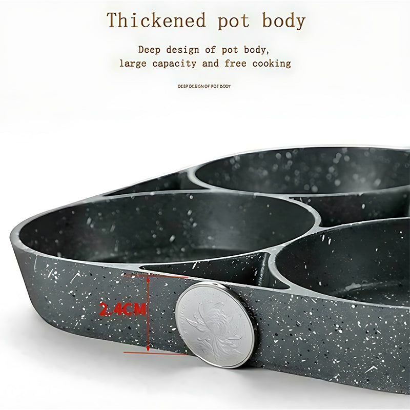 Kalsten | Four-hole egg pan, breakfast omelette household frying pan non-stick pan