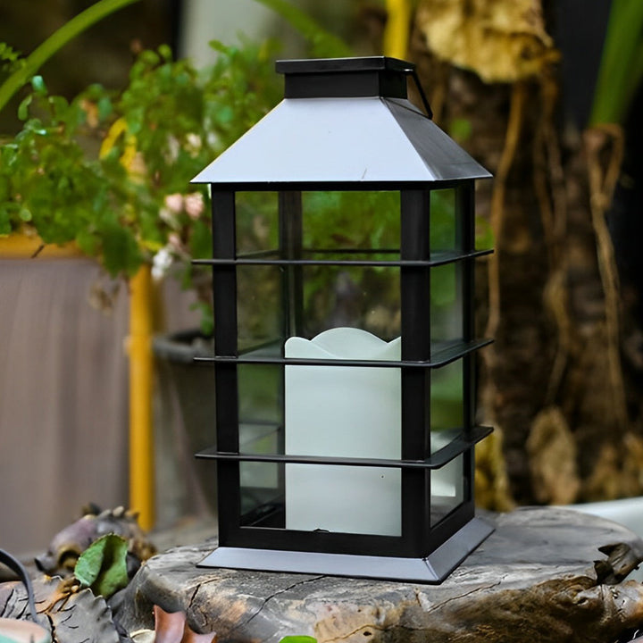 Portable Lantern Waterproof LED Intelligent Black Solar Outdoor Lights | Kalsten