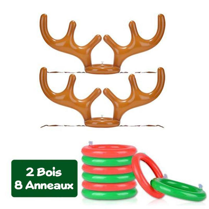 Christmas Reindeer Wooden Ring Toss Game | Kalsten
