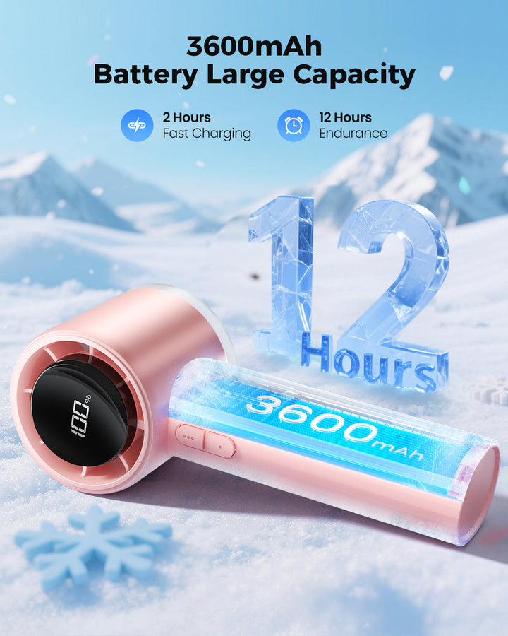 Portable High Speed Handheld Turbo Fan with LED Display | Kalsten