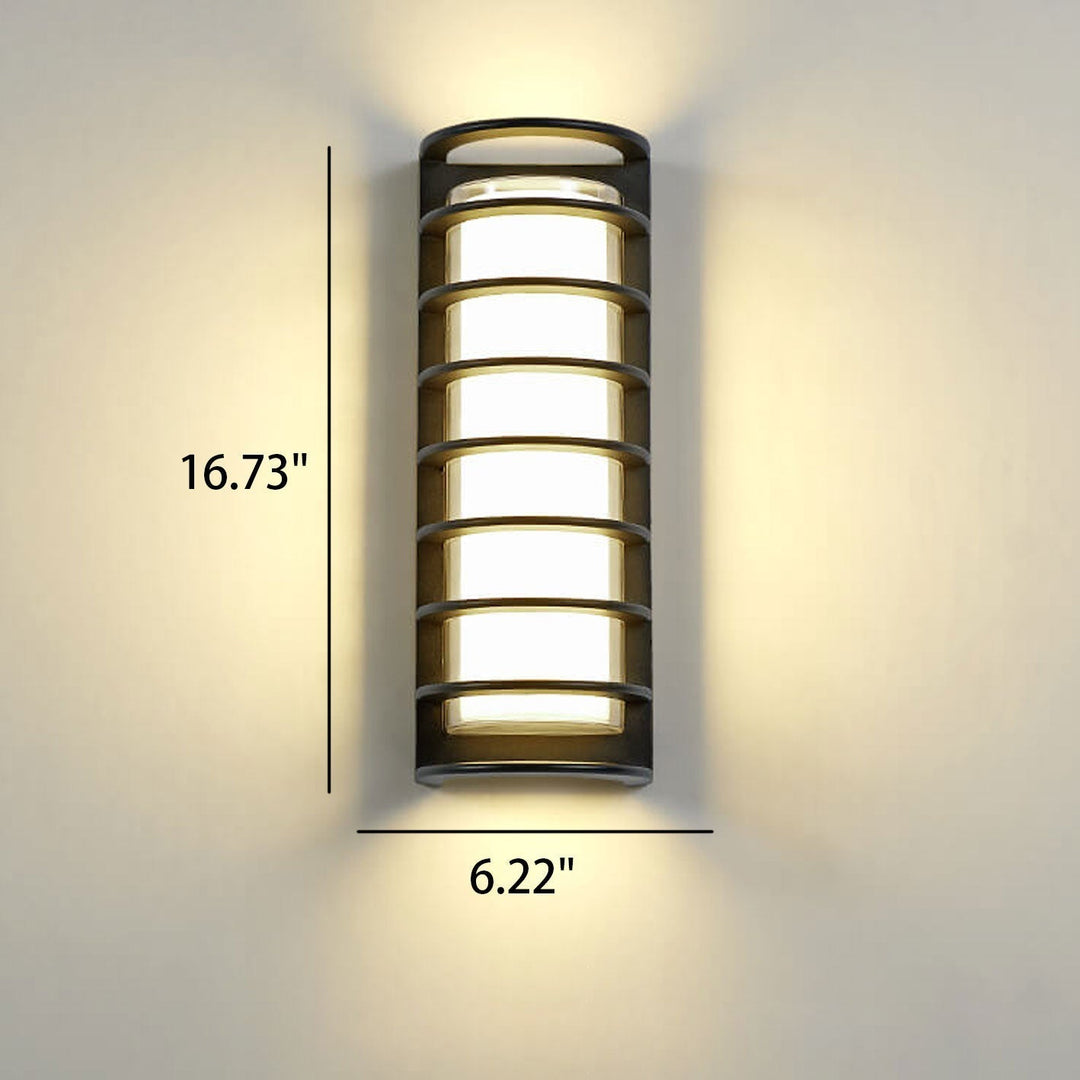 Modern Outdoor Column Waterproof LED Garden Wall Sconce Lamp | Kalsten