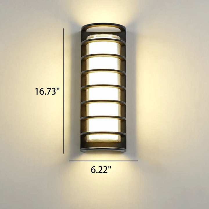 Modern Outdoor Column Waterproof LED Garden Wall Sconce Lamp | Kalsten