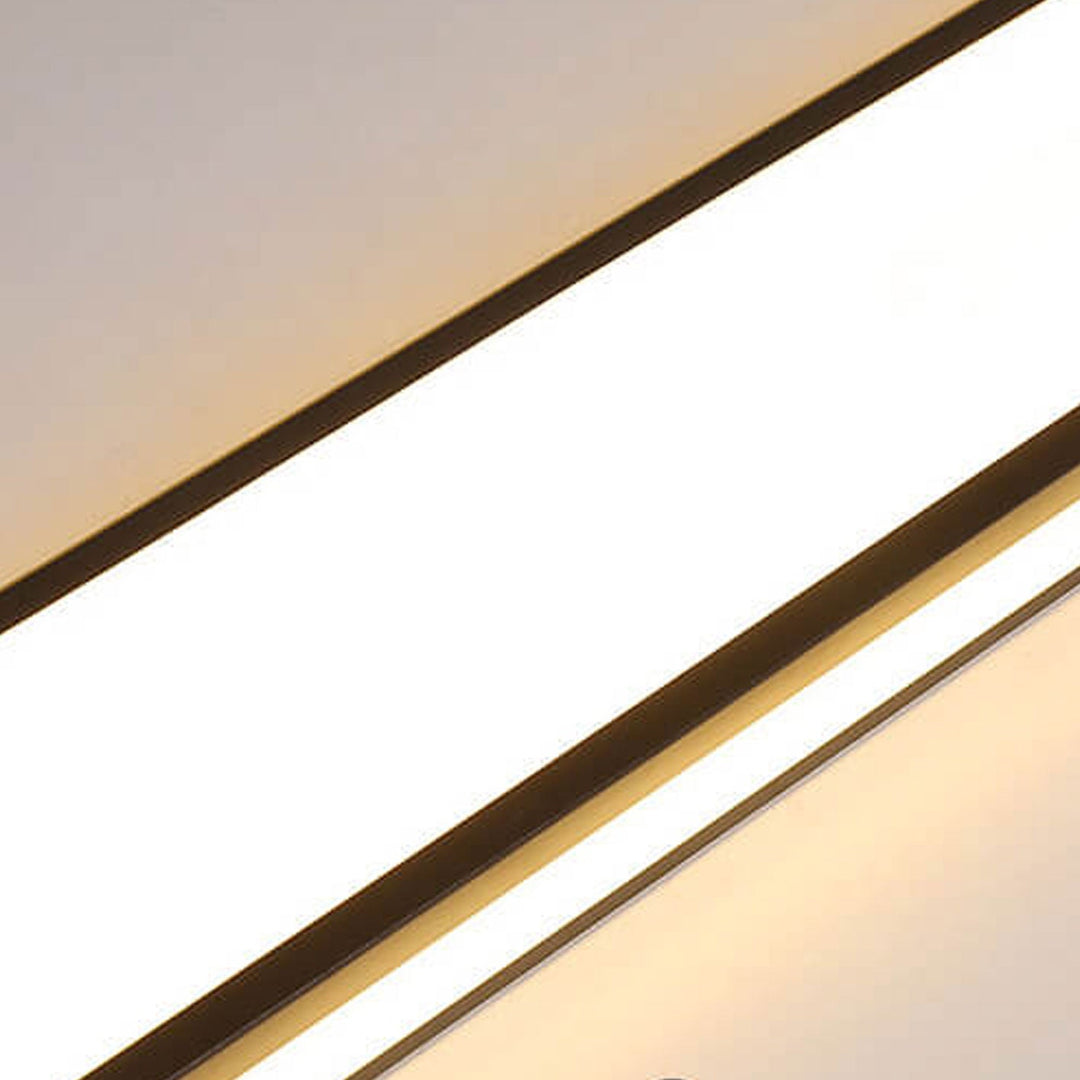 Ceiling Light Acrylic LED 18.8 in Flush Mount Black White Hallway Bedroom Modern Slim Lighting Fixture | Kalsten