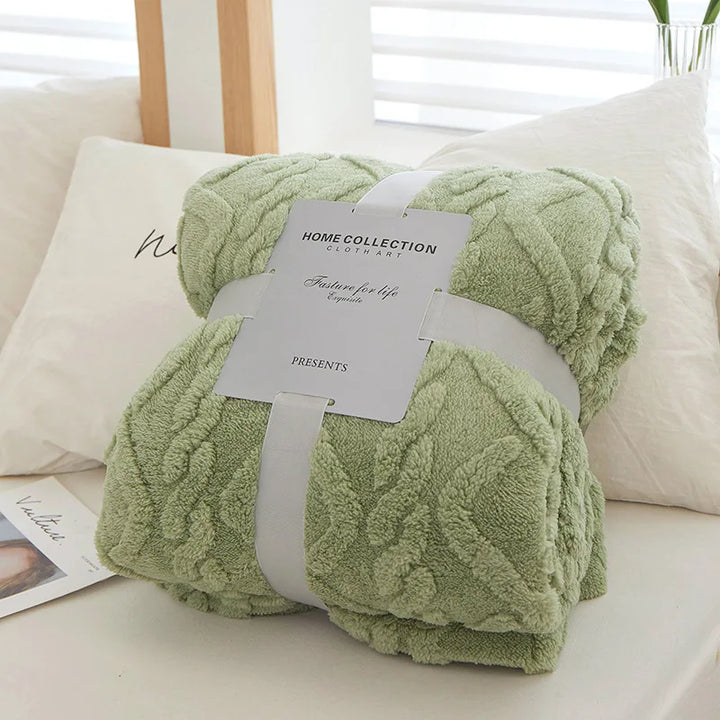 Kalsten | Luxury Faux Lambswool Polyester Blanket for Bedroom