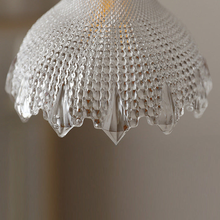 Mid-Century Vintage Glass Disc Pendant Light | Kalsten