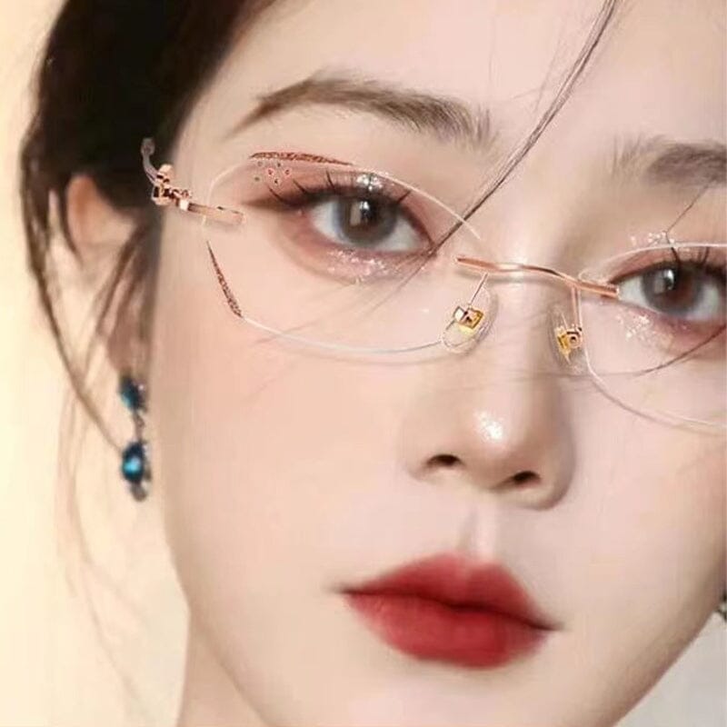 Kalsten | Fashionable rimless anti-blue light reading glasses