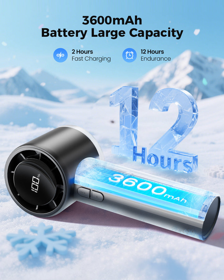 Portable High Speed Handheld Turbo Fan with LED Display | Kalsten