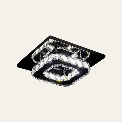 Skanto | Modern Crystal LED Flush Mount Ceiling Light