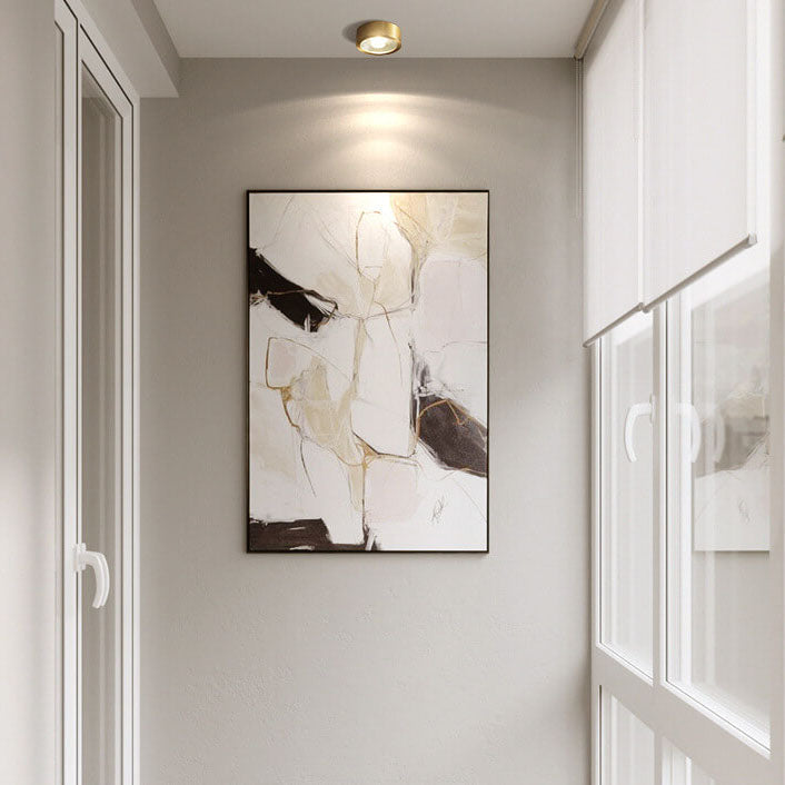 Flush Mount Ceiling Light Copper 4.72 in Built-In LED Modern Hallway Living Room Bedroom Lighting | Kalsten