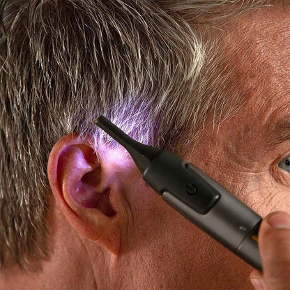 Karnz | Professional Ultra-thin Precision Trimmer | Titanium-Stainless Steel Blades | Integrated LED Light | Micro-Oscillation Technology | For Nose, Ears & Contours