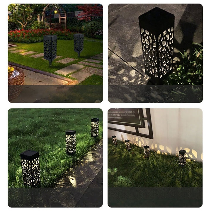 Creative Hollow Square Column LED Outdoor Lawn Ground Insert Landscape Light | Kalsten