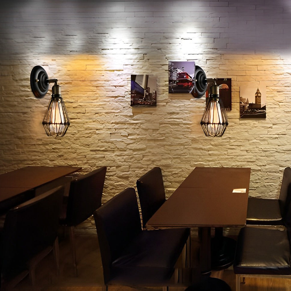 Adjustable Iron Retro Country Industrial Style Wall Lamp Wall Light Fixture | Kalsten
