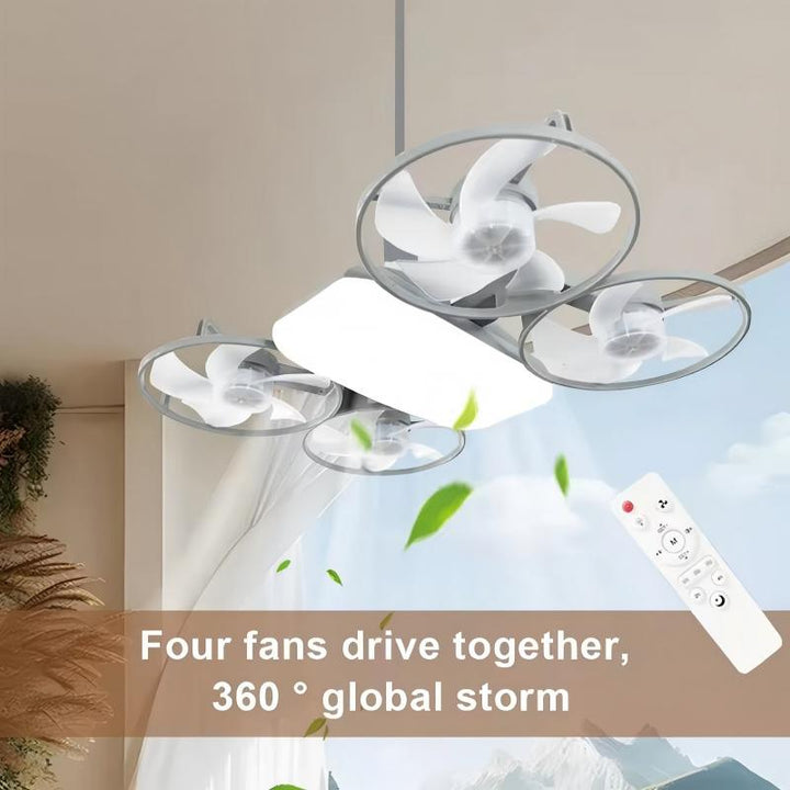 Modern Four Blade Ceiling Fan Light | Kalsten