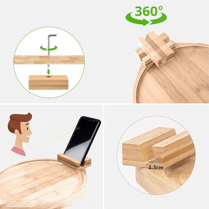 Sofa Arm Tray Table