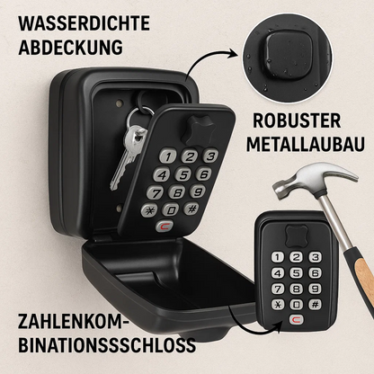 KeyGuard Outdoor Safe – Weatherproof Wall-Mounted Key Box | Karnz