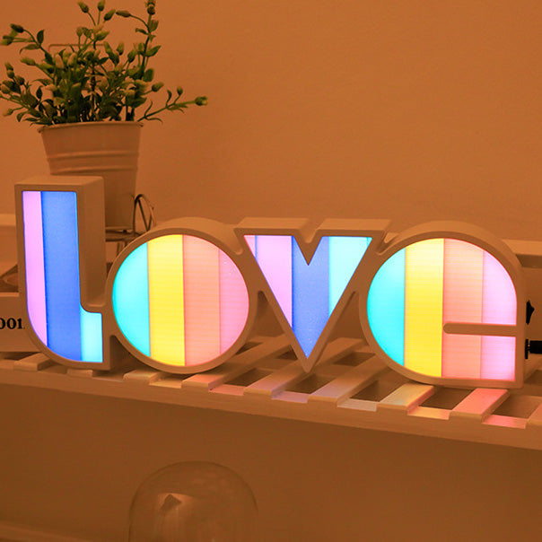 Modern Art Deco waterproof PS LOVE letters LED table lamp for the bedroom | Kalsten