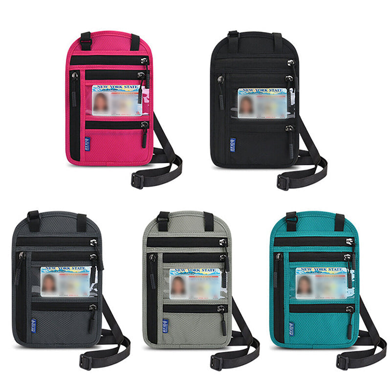 Kalsten | Travel Neck Pouch Neck Wallet with RFID Blocking Passport Holder