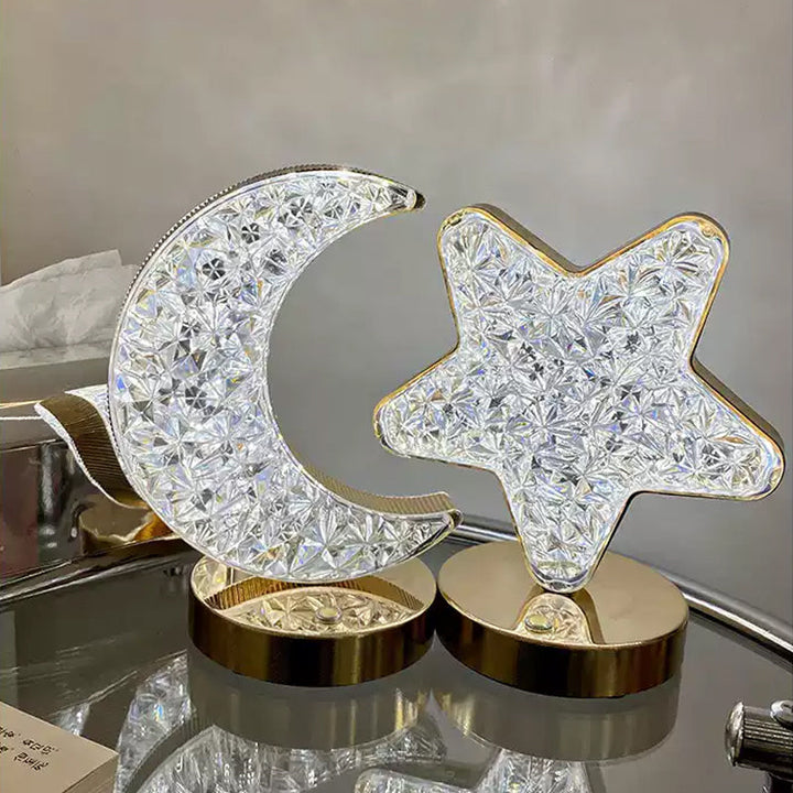 Star Moon Metal Table Lamp | Kalsten