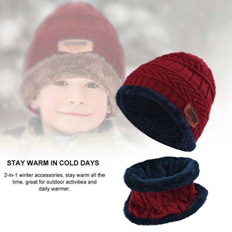 Winter Hat with Scarf Set