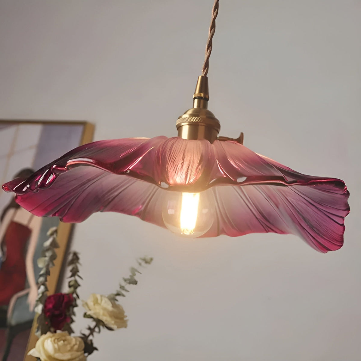 Pendant Lamp with Floral Motif – Warm Light & Stylish Design | For Your Home | Karnz
