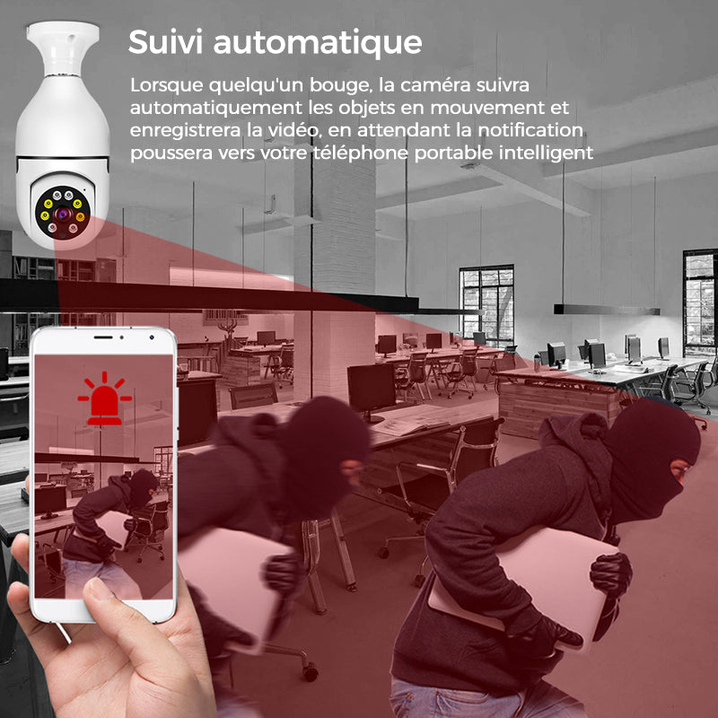 Wireless wifi security camera with bulb | Kalsten