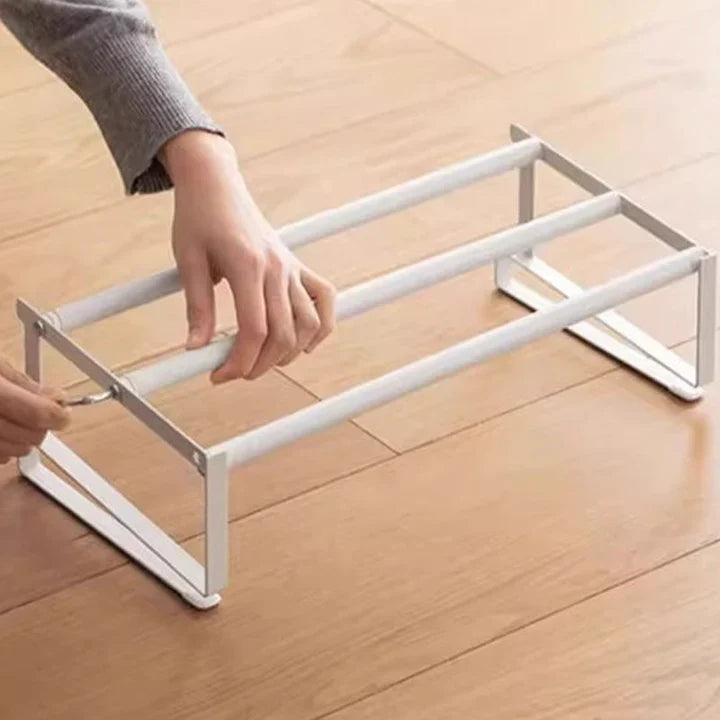Under-shelf storage without drilling – adjustable 30–50 cm | Kalsten