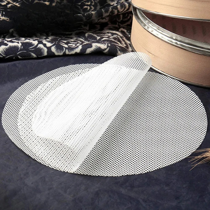 10Pcs Silicone Round Steamer Liners Non-stick Reusable Dehydrator Mats | Bowlift
