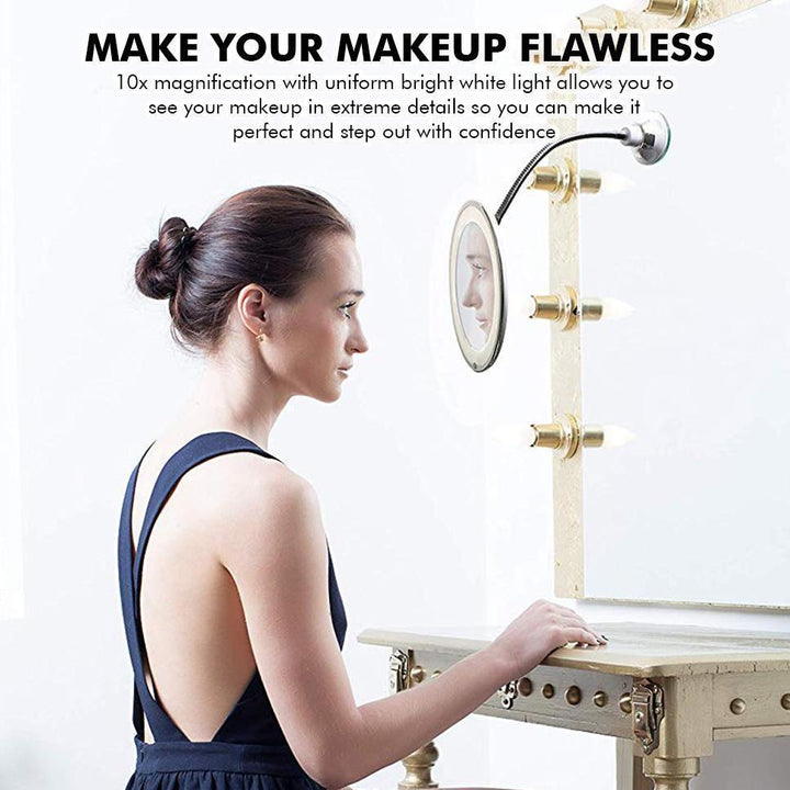 Kalsten | 10x Zoom LED Makeup Mirror