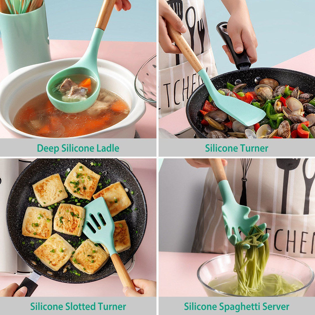 Kalsten | 11-Piece: Silicone Cookware Set