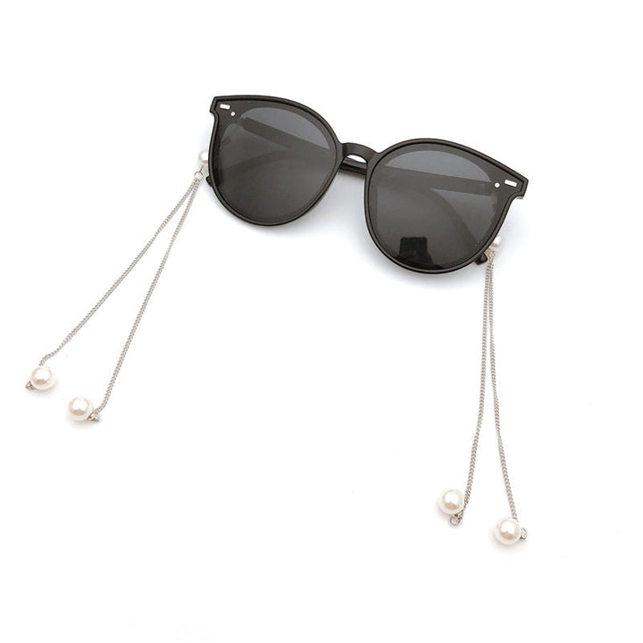 Elegant Triple Strand Pearl Eyewear Chain Kalsten