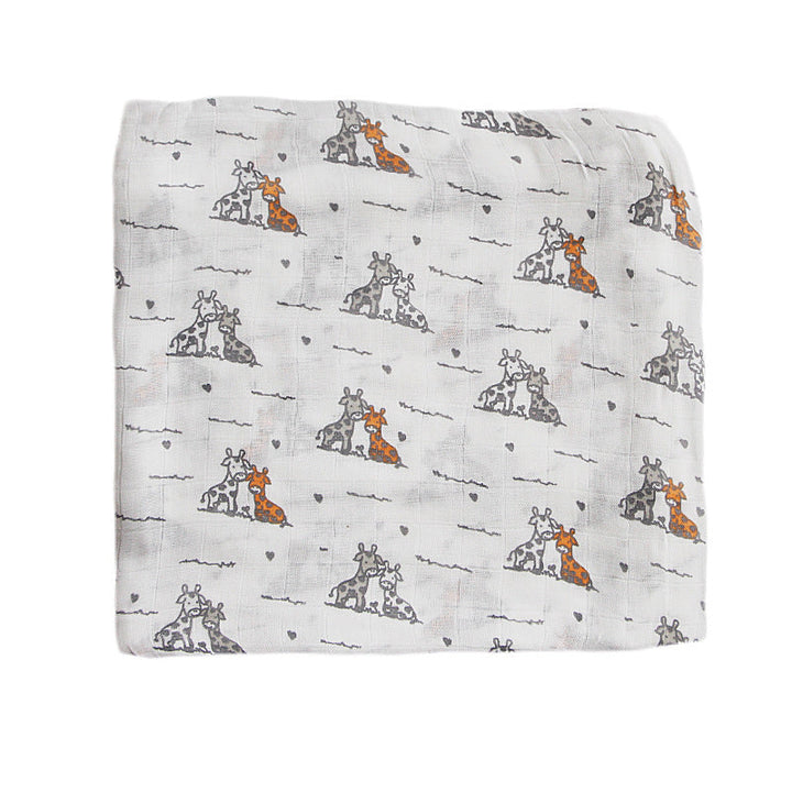 Organic Cotton Dinosaur Print Muslin Swaddle kalsten